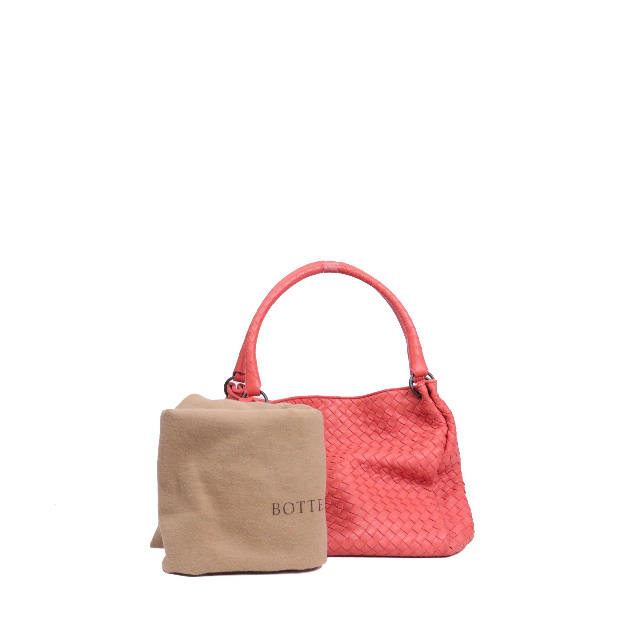 Bottega Veneta BOTTEGA VENETA - Guarda Bottega Veneta handbag in coral leather Size ONE SIZE - 8 Thumbnail