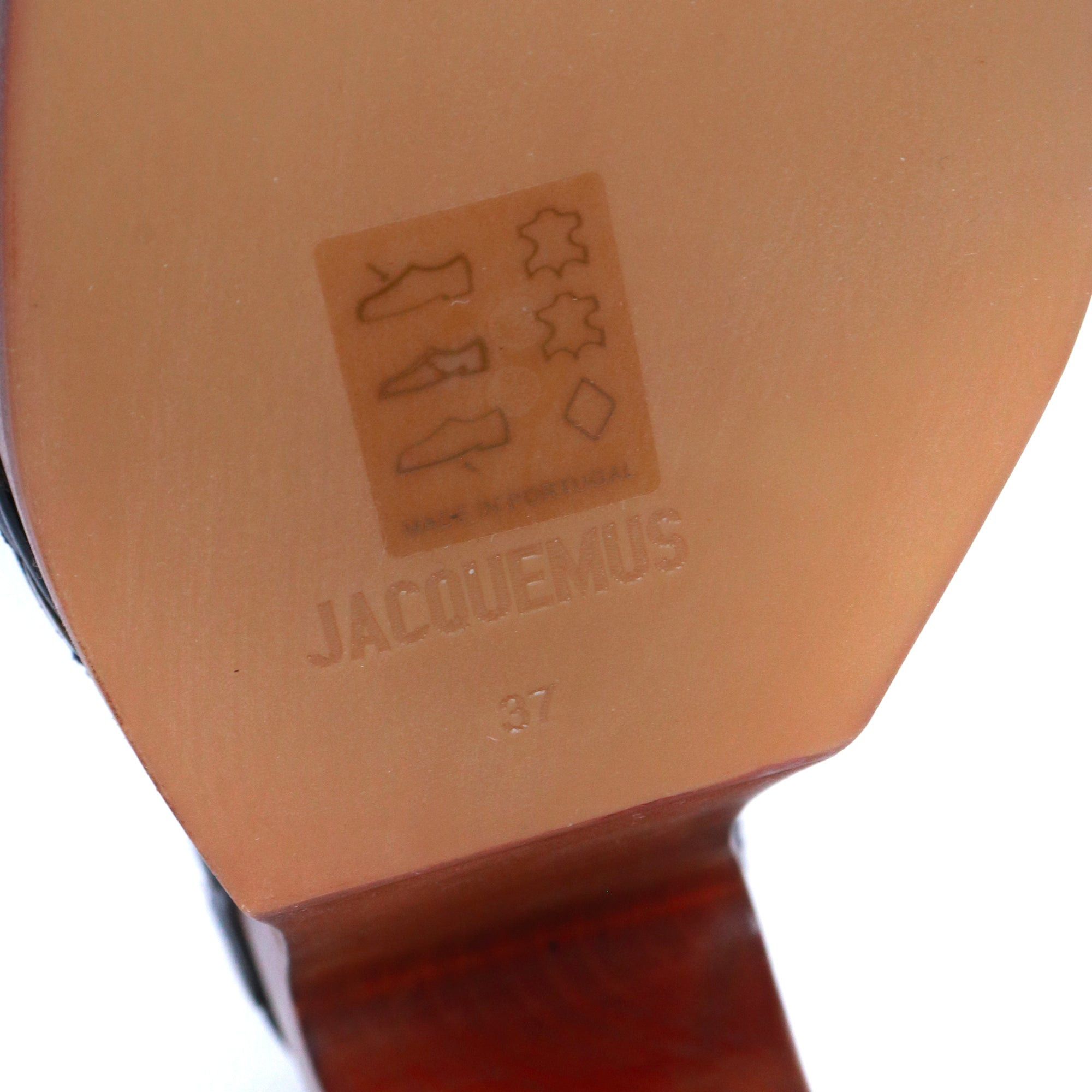 Jacquemus JACQUEMUS - Jacquemus clogs in black leather (T37) Size US 6 / IT 36 - 6 Thumbnail