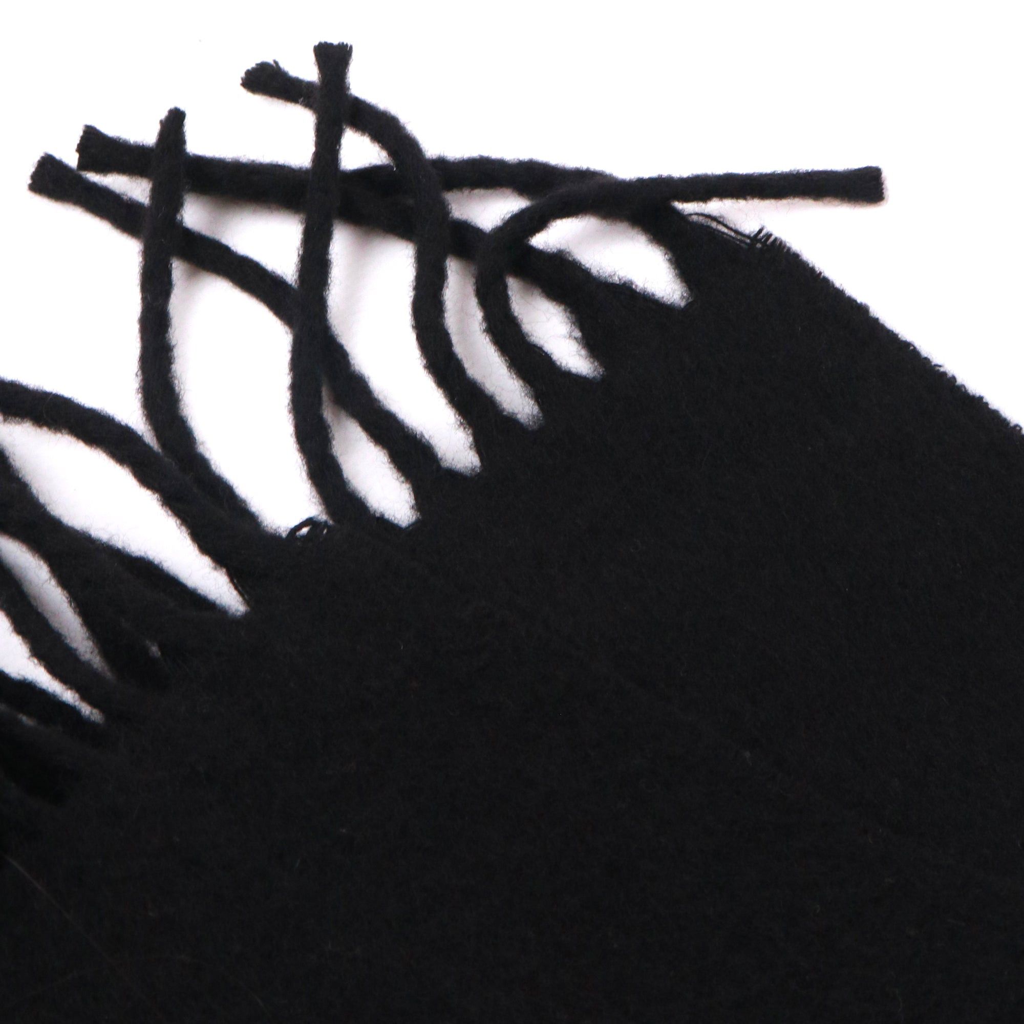 Fendi FENDI - Fendi black cashmere scarf Size ONE SIZE - 4 Thumbnail