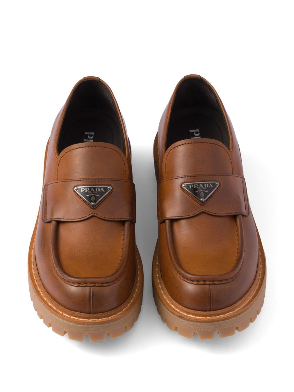 Prada LEATHER LOAFERS Size US 11 / EU 44 - 2 Thumbnail