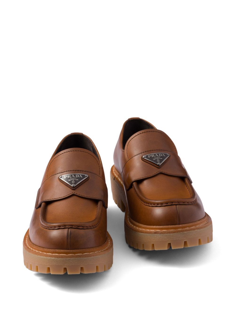 Prada LEATHER LOAFERS Size US 11 / EU 44 - 4 Thumbnail