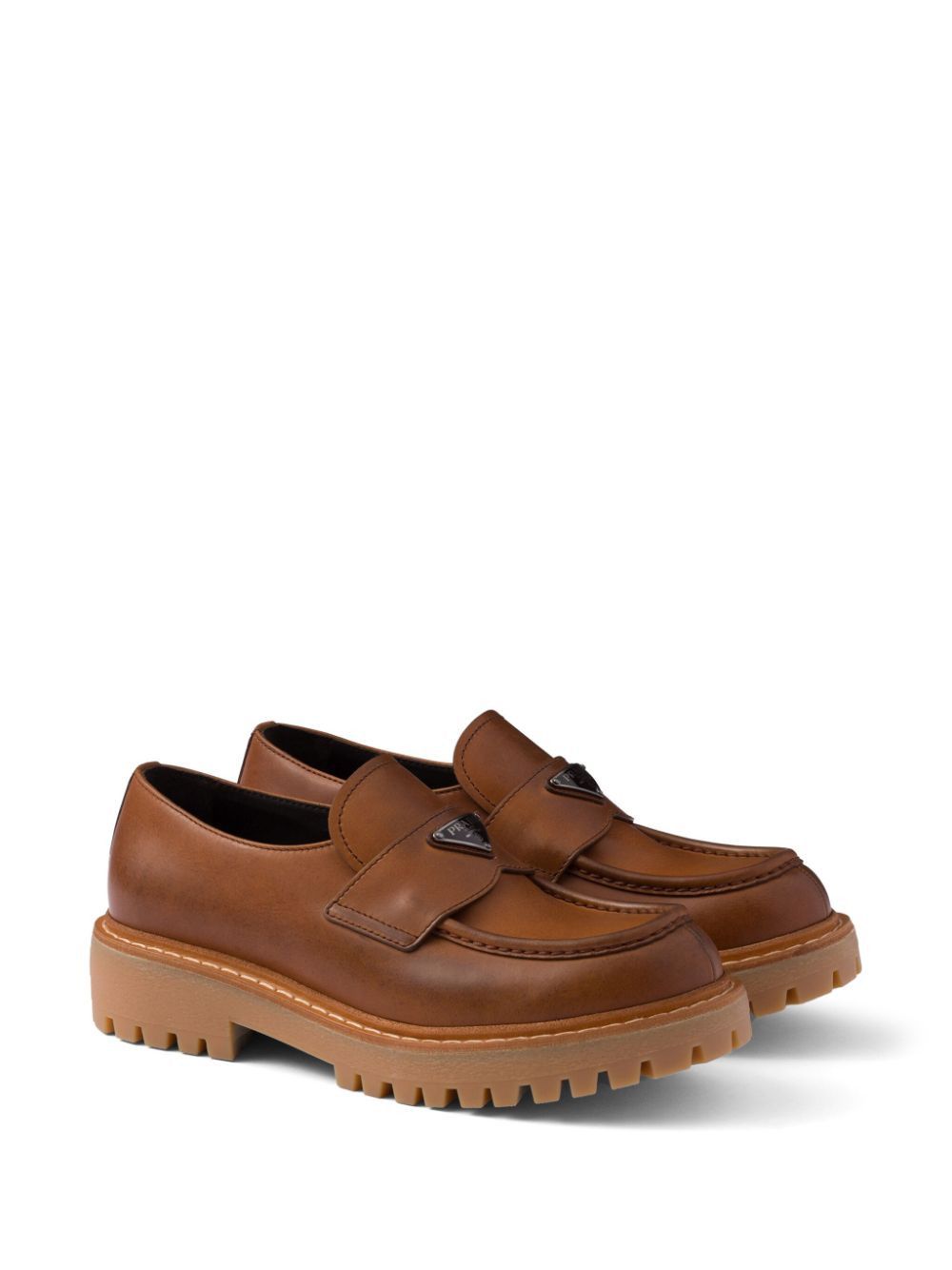 Prada LEATHER LOAFERS Size US 11 / EU 44 - 6 Thumbnail