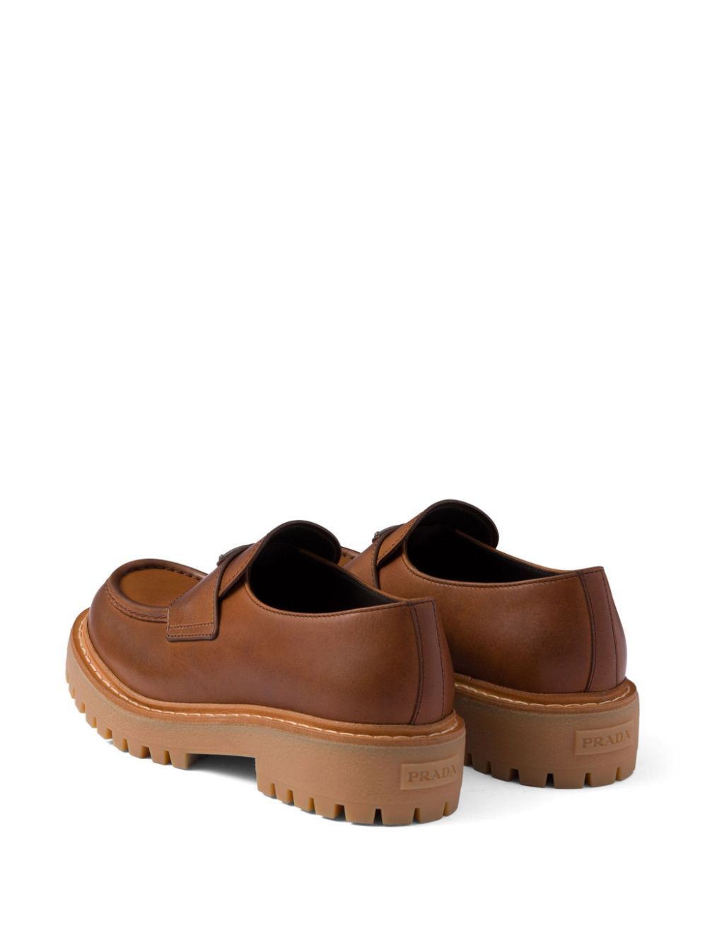 Prada LEATHER LOAFERS Size US 11 / EU 44 - 3 Thumbnail