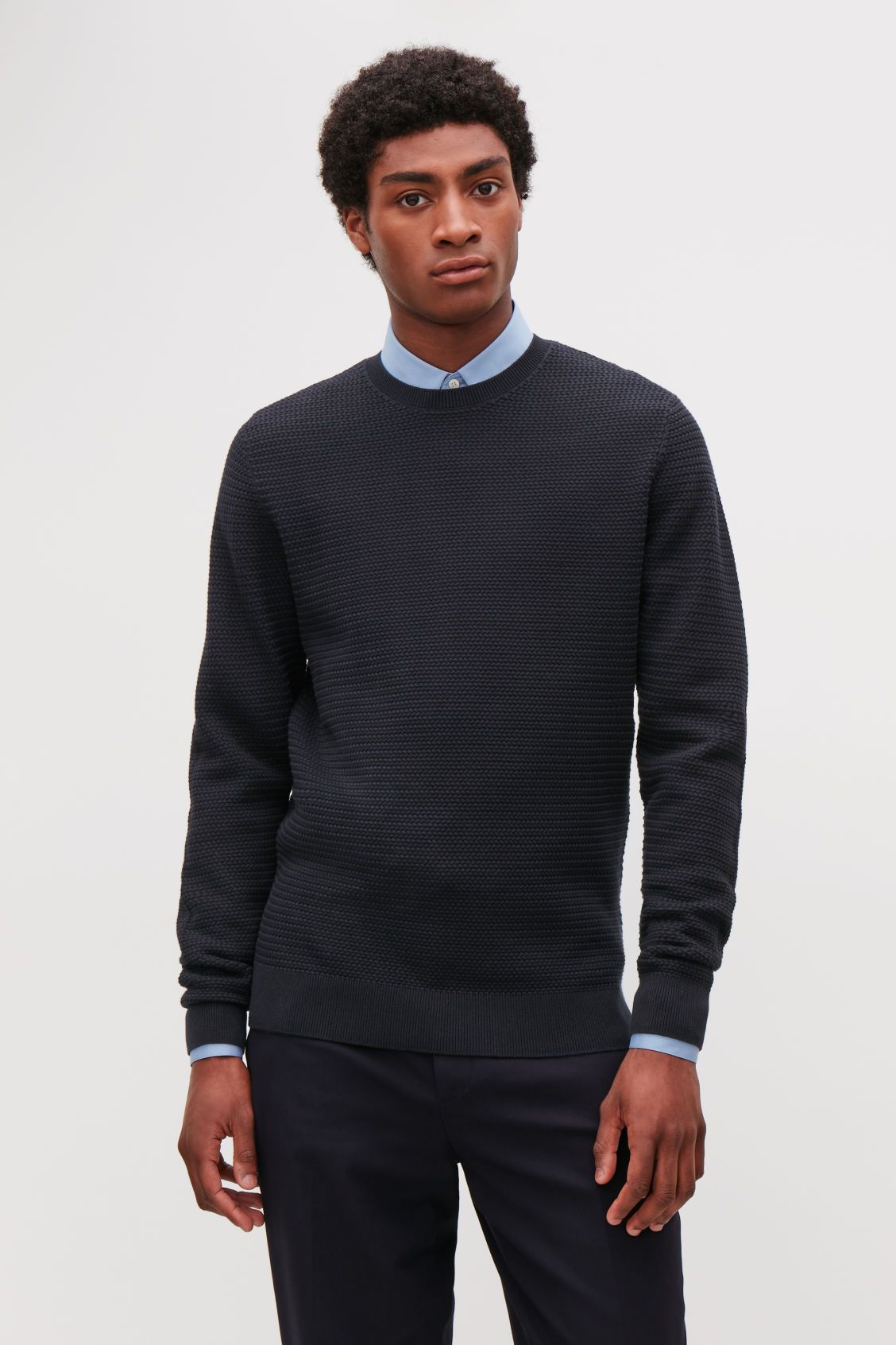 *Final Drop* Cos Structured Knit Jumper Navy (Retail $89)