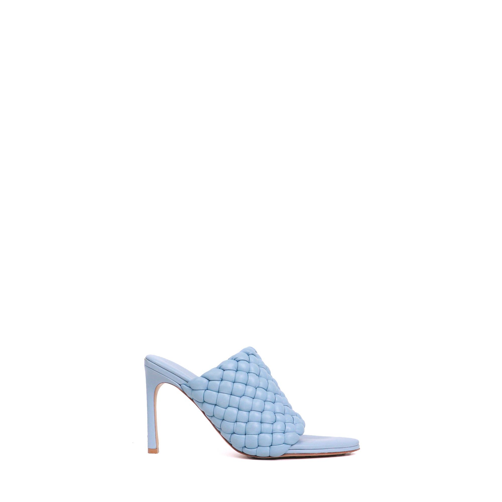 Bottega Veneta BOTTEGA VENETA - Bottega Veneta mules in ice blue leather (T38) Size US 7 / IT 37 - 2 Thumbnail