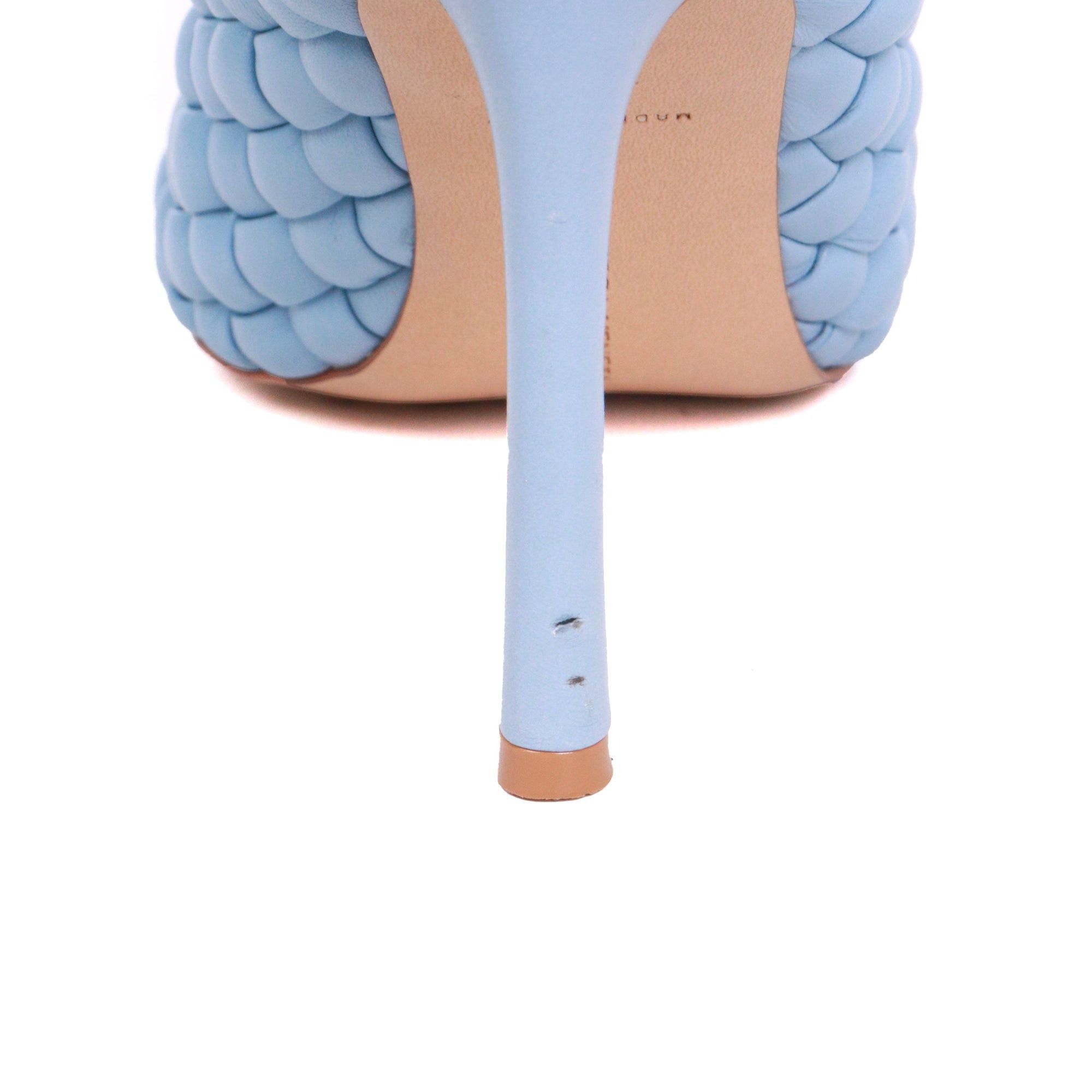Bottega Veneta BOTTEGA VENETA - Bottega Veneta mules in ice blue leather (T38) Size US 7 / IT 37 - 7 Thumbnail