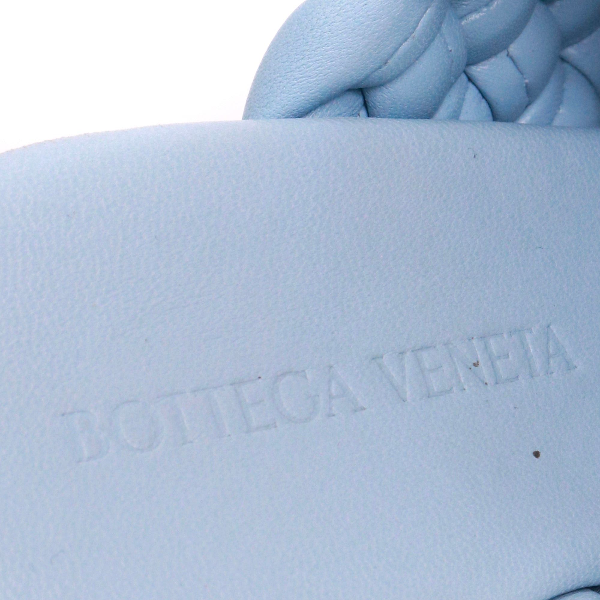 Bottega Veneta BOTTEGA VENETA - Bottega Veneta mules in ice blue leather (T38) Size US 7 / IT 37 - 5 Thumbnail