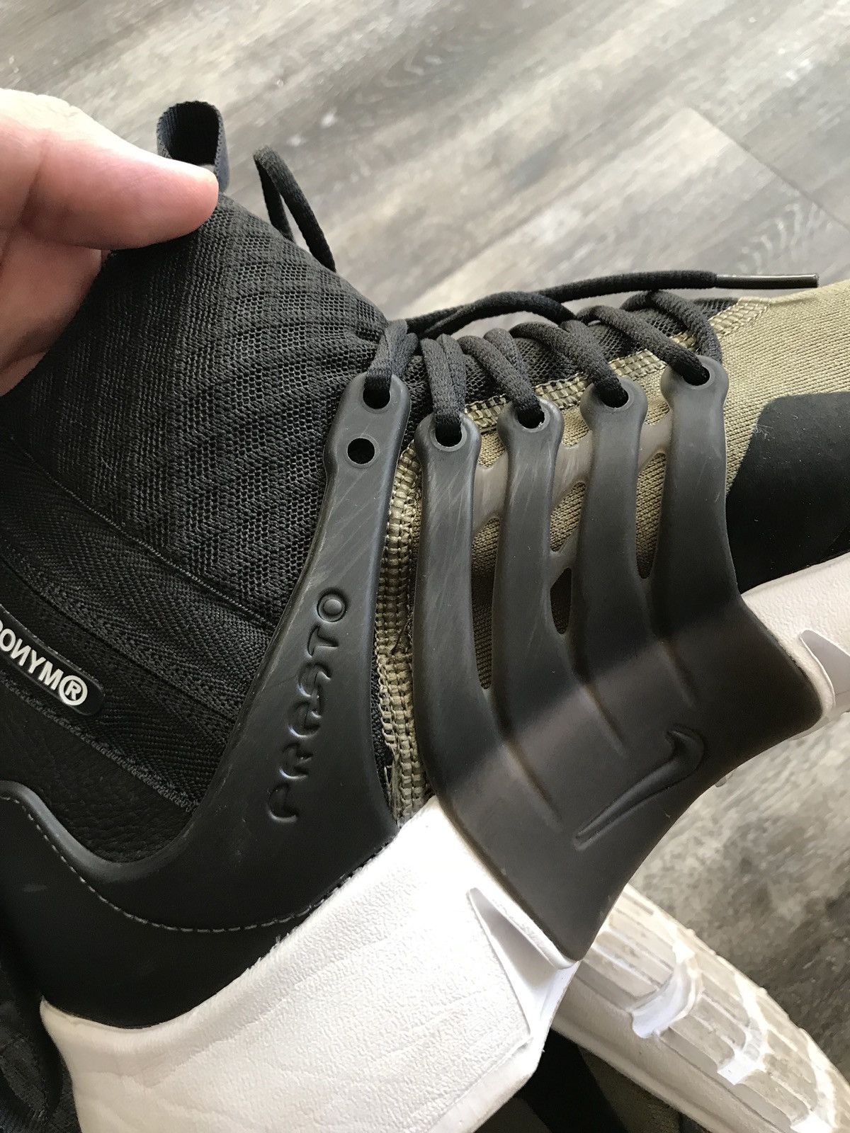 Acronym × Nike Last Drop. Nike Acronym Presto Mid Olive Sneaker Size US 9.5 / EU 42-43 - 6 Thumbnail