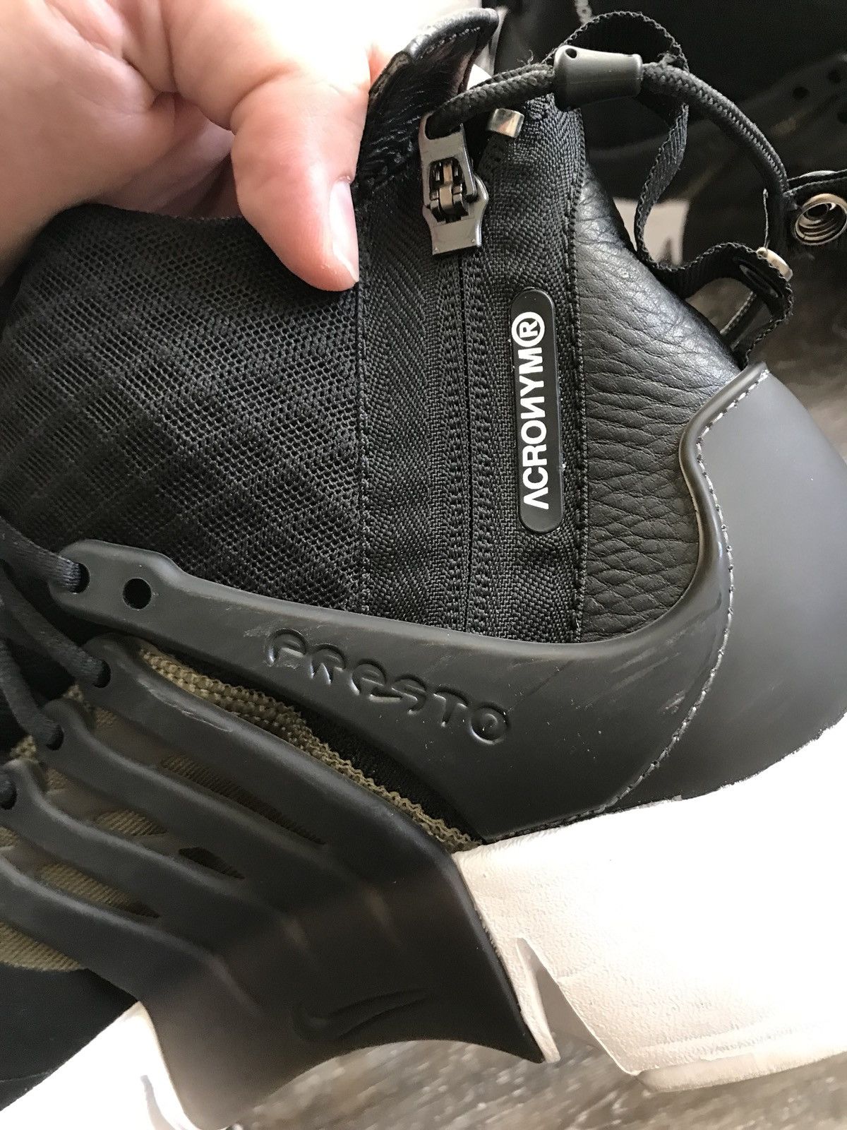Acronym × Nike Last Drop. Nike Acronym Presto Mid Olive Sneaker Size US 9.5 / EU 42-43 - 7 Thumbnail
