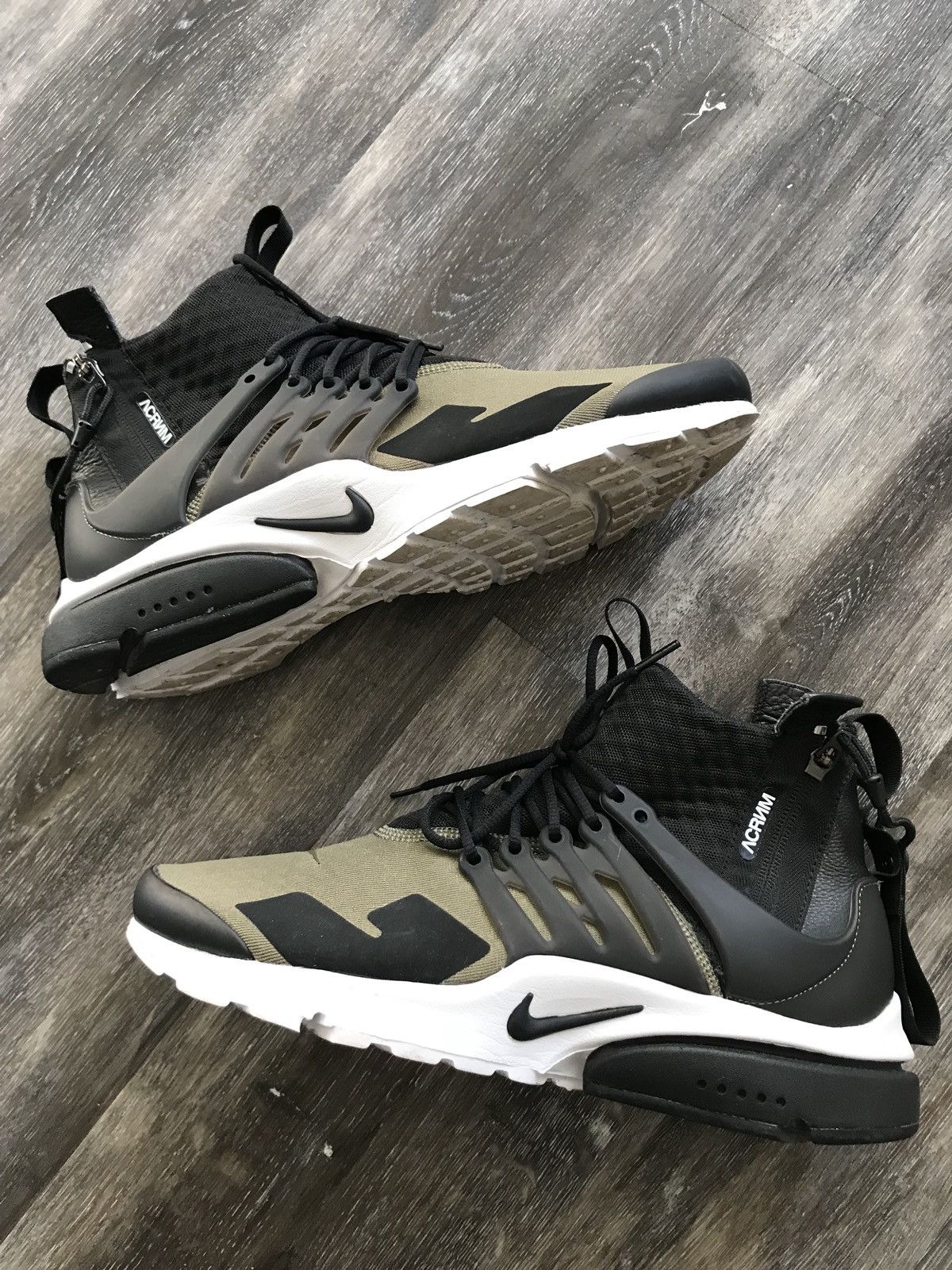 Acronym × Nike Last Drop. Nike Acronym Presto Mid Olive Sneaker Size US 9.5 / EU 42-43 - 1 Thumbnail