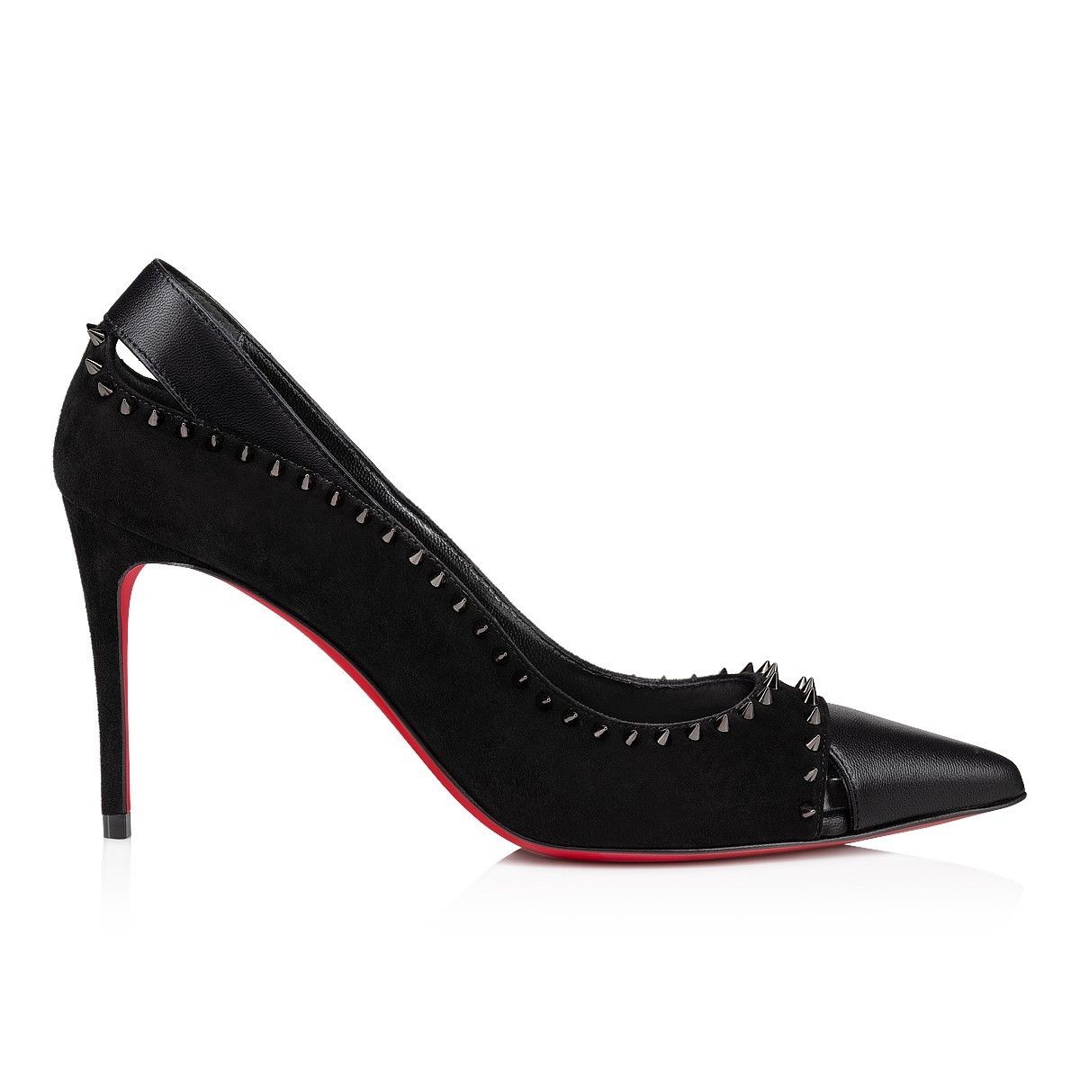 Christian Louboutin Duvette Spikes 85mm Black Size US 5 / IT 35 - 3 Thumbnail