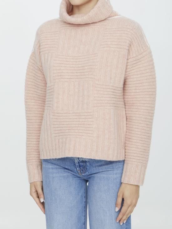 Bottega Veneta BOTTEGA VENETA Women Sweater 751932 PINK Size XS / US 0-2 / IT 36-38 - 2 Thumbnail