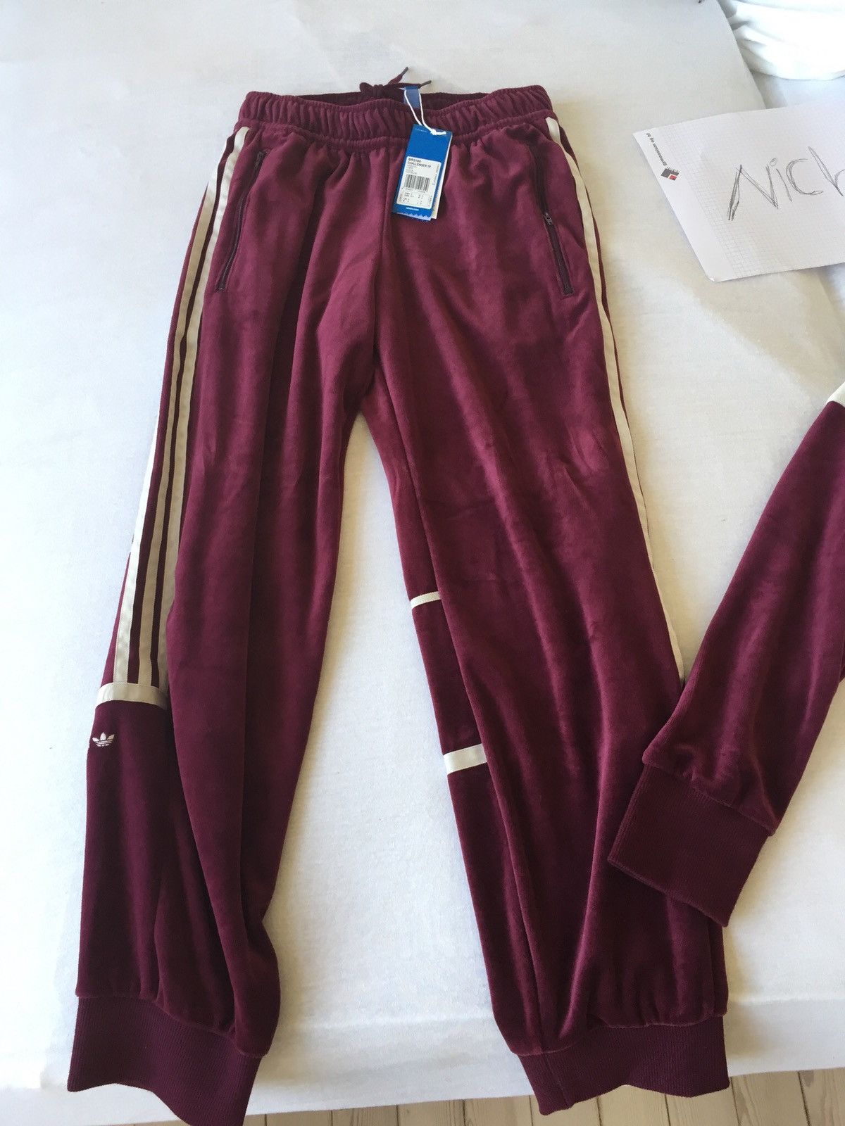 Adidas velour tracksuit hotsell