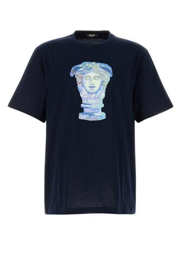 Versace T-Shirt Compact Cotton Jersey Fabric + Medusa Gall Size US M / EU 48-50 / 2 - 3 Thumbnail