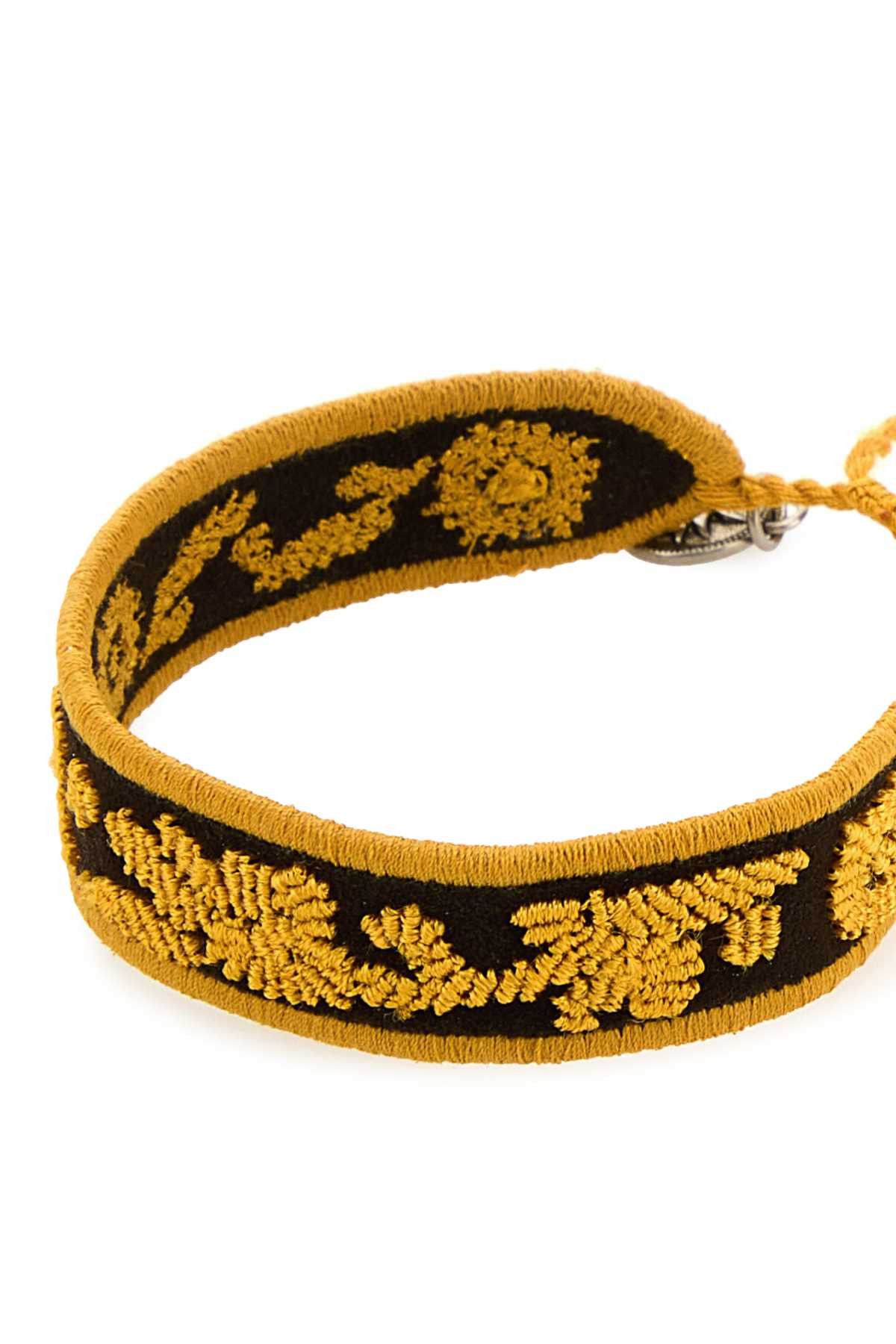 Prada Two-Tone Suede And Fabric Bracelet Size ONE SIZE - 2 Thumbnail