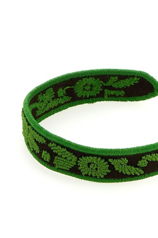 Prada Two-Tone Suede And Fabric Bracelet Size ONE SIZE - 4 Thumbnail