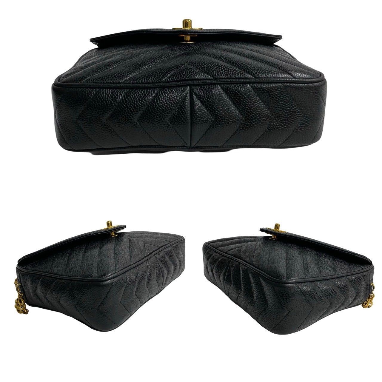 Chanel Chanel Shoulder Bag Black Leather Size ONE SIZE - 6 Thumbnail