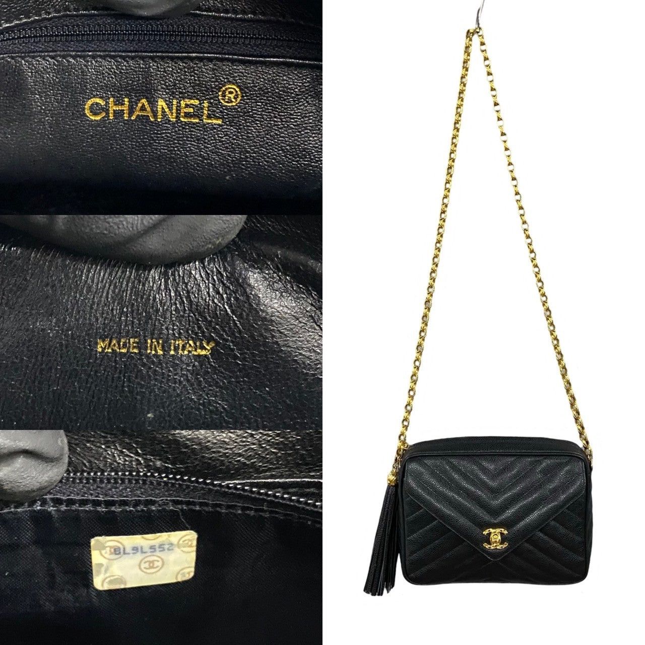Chanel Chanel Shoulder Bag Black Leather Size ONE SIZE - 3 Thumbnail