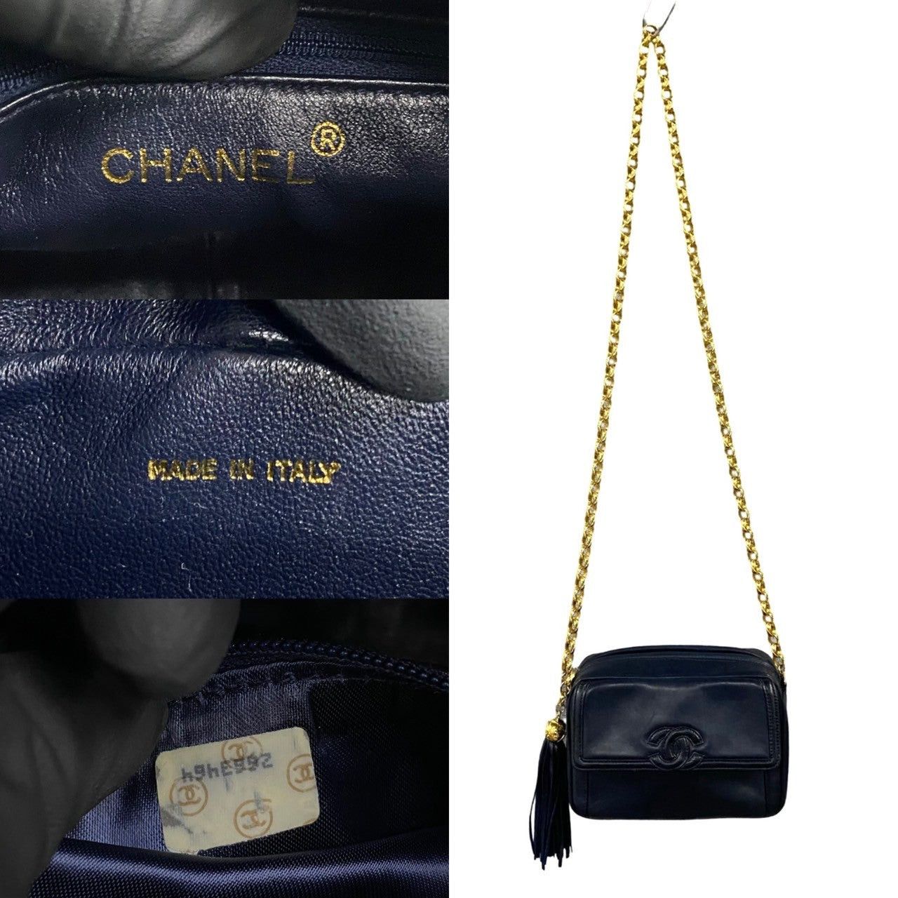 Chanel Chanel Shoulder Bag Blue Leather Size ONE SIZE - 3 Thumbnail
