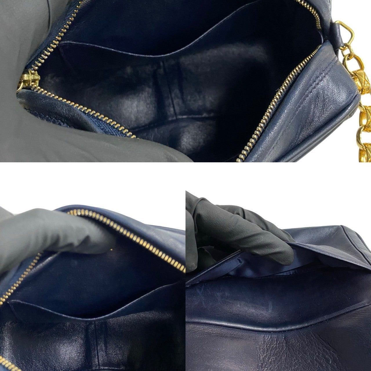 Chanel Chanel Shoulder Bag Blue Leather Size ONE SIZE - 8 Thumbnail