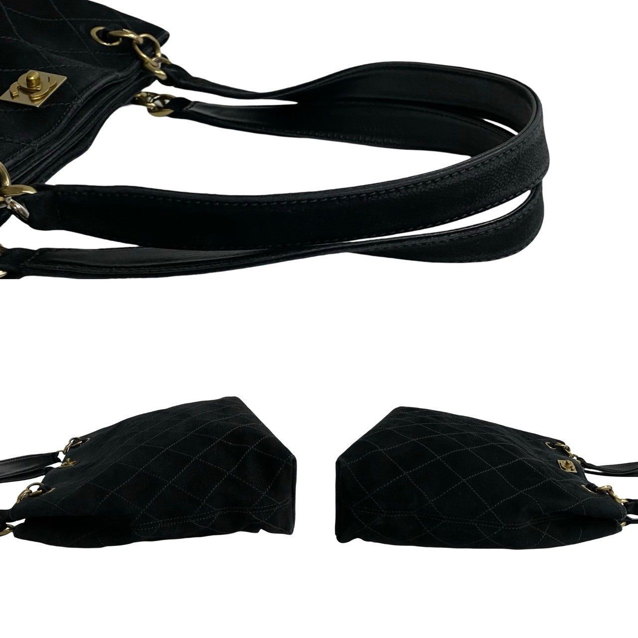 Chanel Chanel Tote Bag Black Suede / Nubuck Size ONE SIZE - 5 Thumbnail