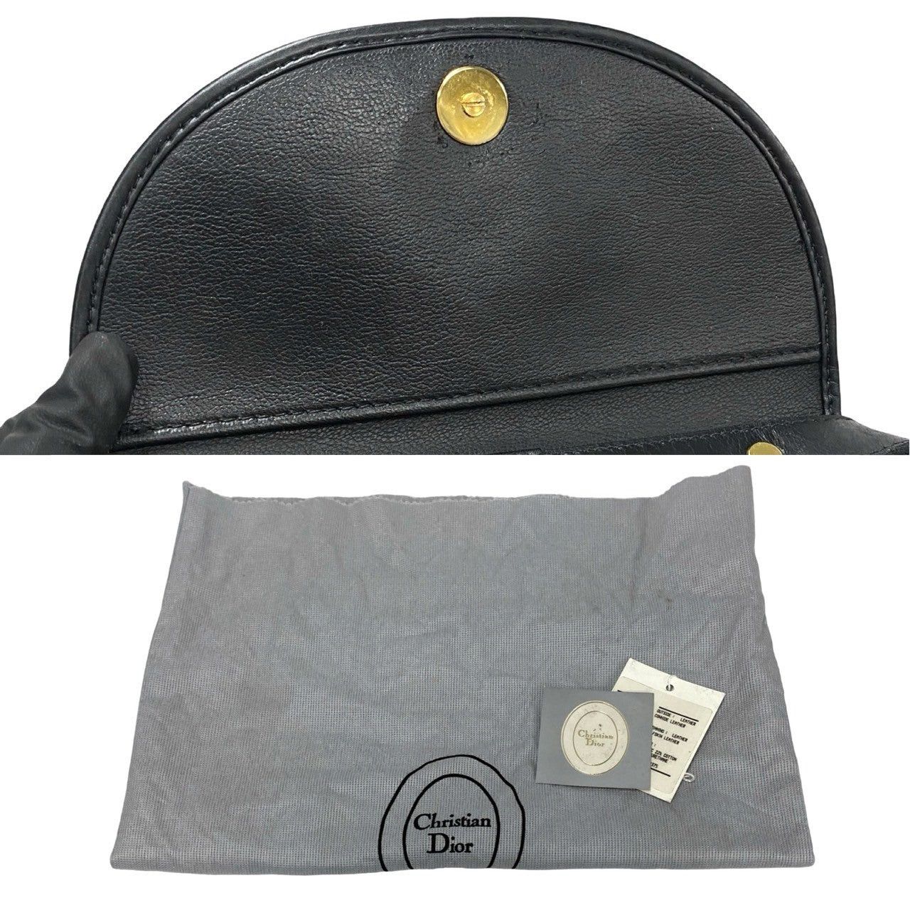Dior Dior Shoulder Bag Black Leather Size ONE SIZE - 9 Thumbnail