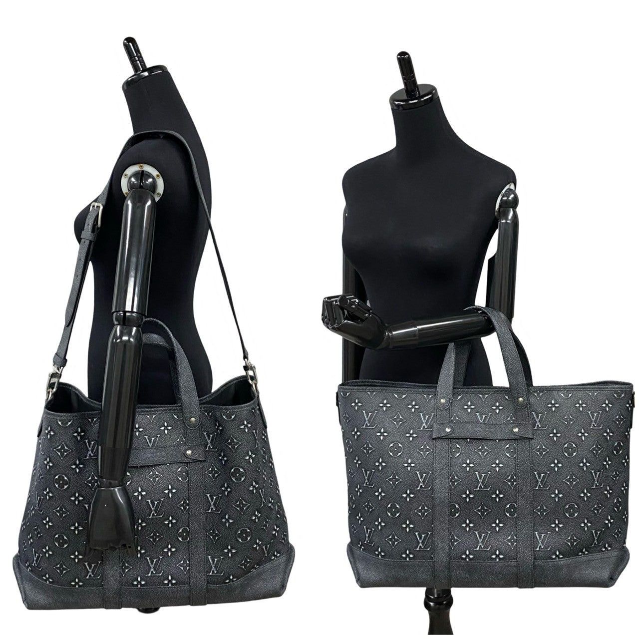 Louis Vuitton Louis Vuitton Shoulder Bag Grey Leather Size ONE SIZE - 2 Thumbnail