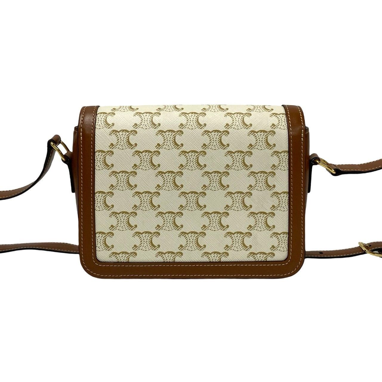 Celine Celine Shoulder Bag White Leather Size ONE SIZE - 4 Thumbnail