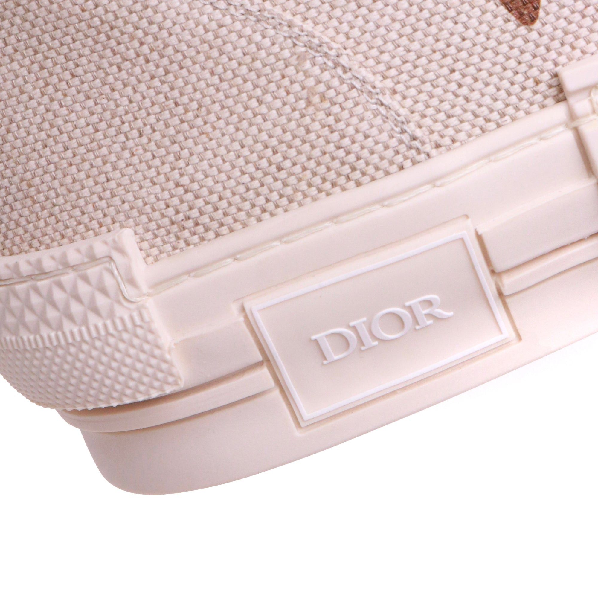 Dior DIOR - Dior x Cactus Jack B23 high sneakers in cream canvas (T44) Size US 11 / EU 44 - 4 Thumbnail