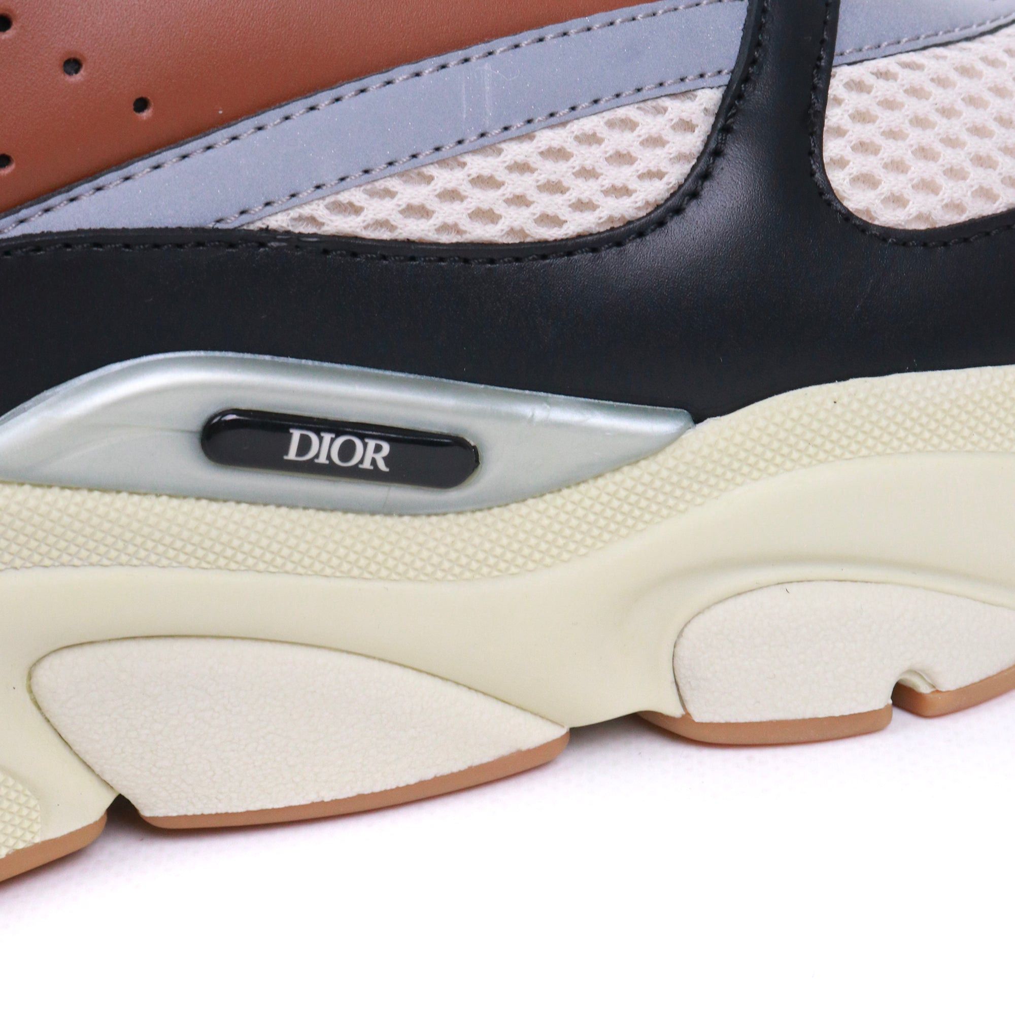 Dior DIOR - B22 Dior sneakers in “coffee purple” mesh fabric (T43) Size US 10 / EU 43 - 3 Thumbnail