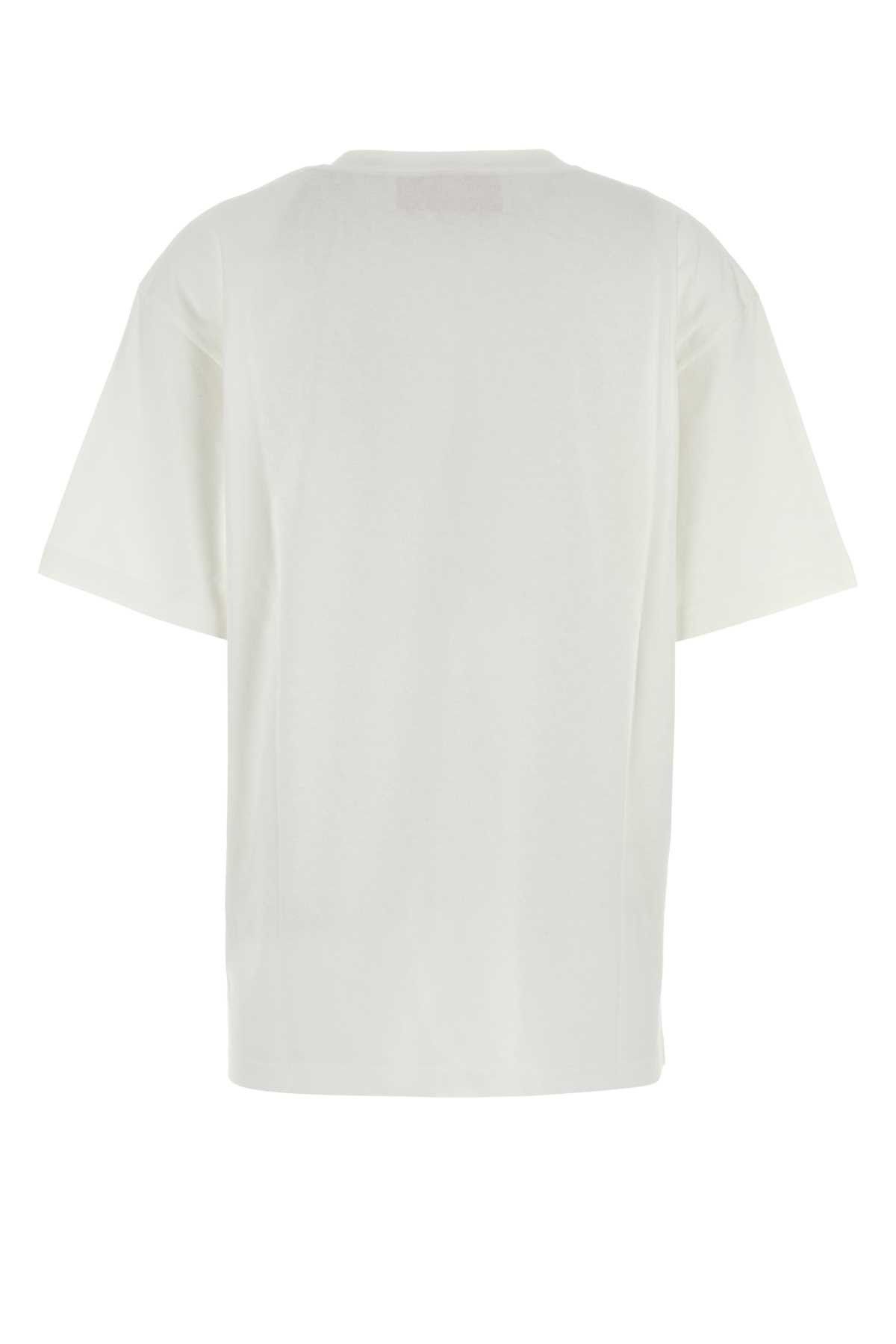 Valentino White Cotton T-Shirt Size M / US 6-8 / IT 42-44 - 2 Thumbnail