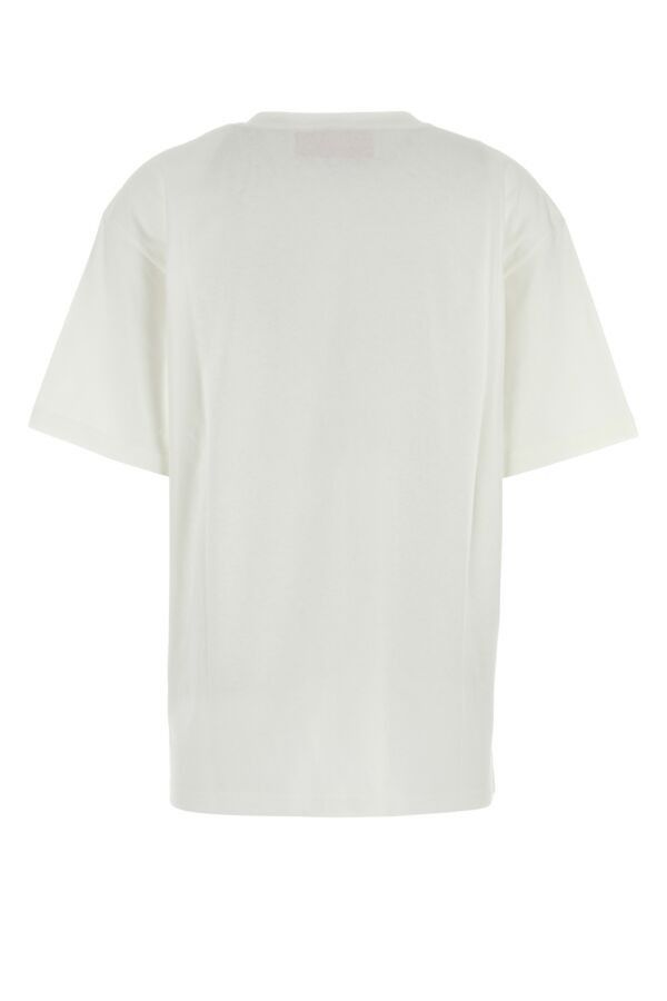 Valentino White Cotton T-Shirt Size M / US 6-8 / IT 42-44 - 4 Thumbnail