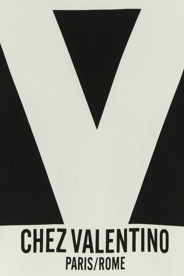 Valentino White Cotton T-Shirt Size US M / EU 48-50 / 2 - 5 Thumbnail