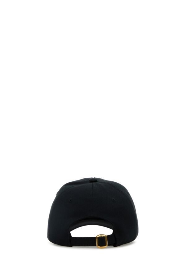 Valentino Black Cotton Baseball Cap Size ONE SIZE - 5 Thumbnail