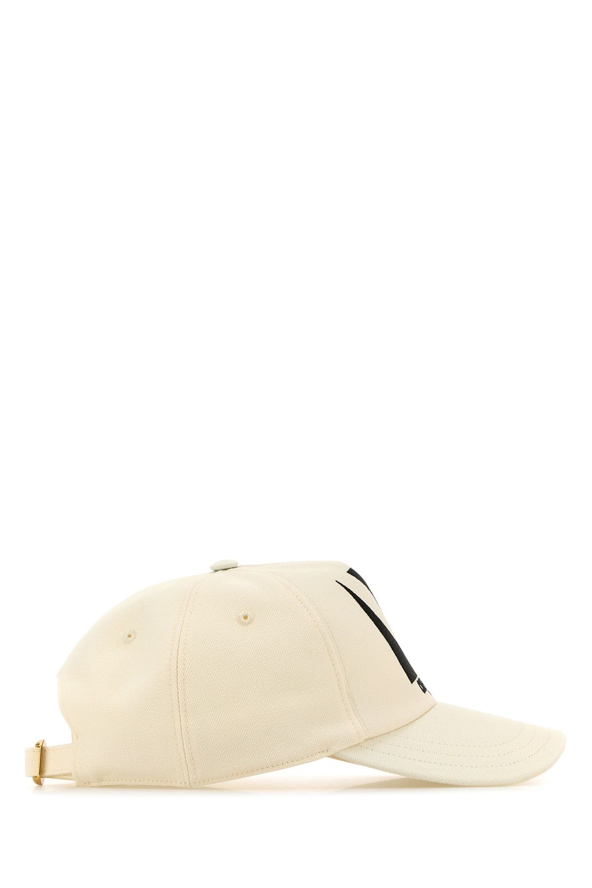 Valentino Ivory Cotton Baseball Cap Size ONE SIZE - 2 Thumbnail