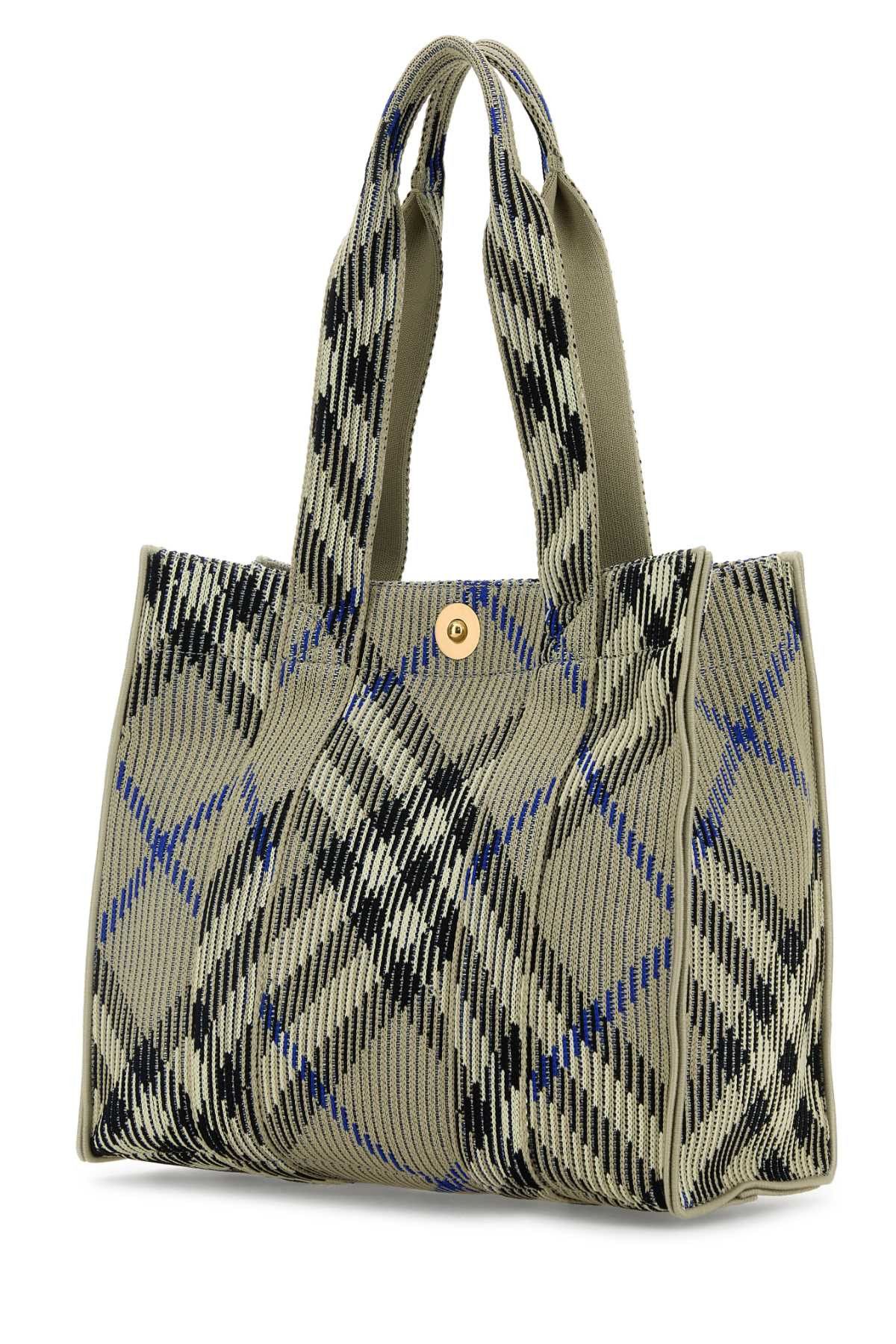 Burberry Embroidered Canvas Shopping Bag Size ONE SIZE - 2 Thumbnail