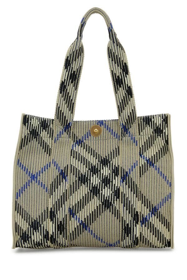 Burberry Embroidered Canvas Shopping Bag Size ONE SIZE - 3 Thumbnail