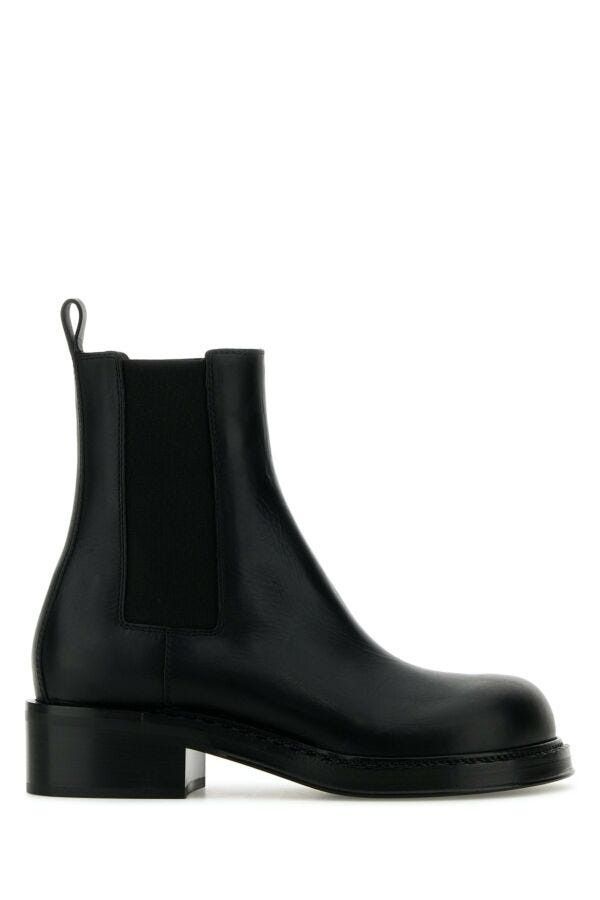 Bottega Veneta Black Leather Cliff Ankle Boots Size US 8 / IT 38 - 3 Thumbnail