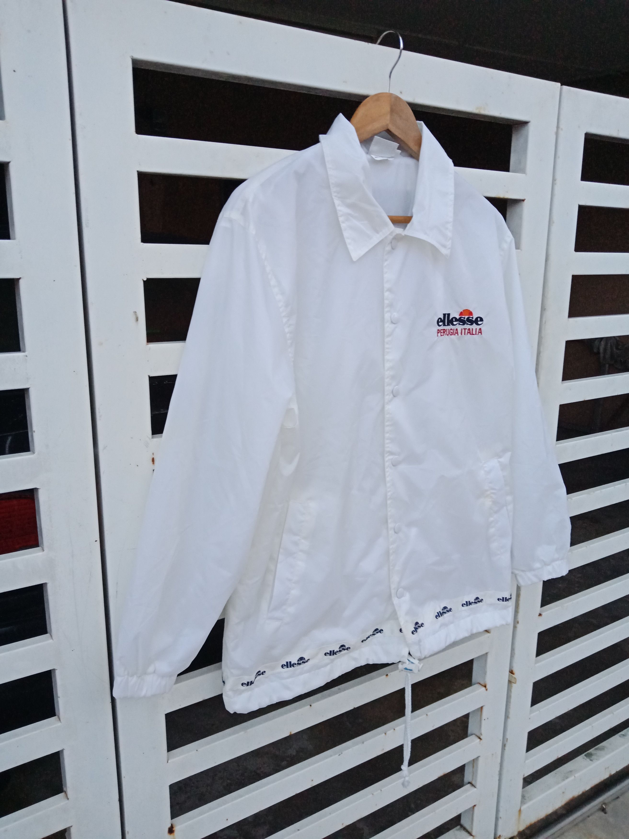 Champion Ellesse Big Logo Spell Out Windbreaker Size US L / EU 52-54 / 3 - 3 Thumbnail