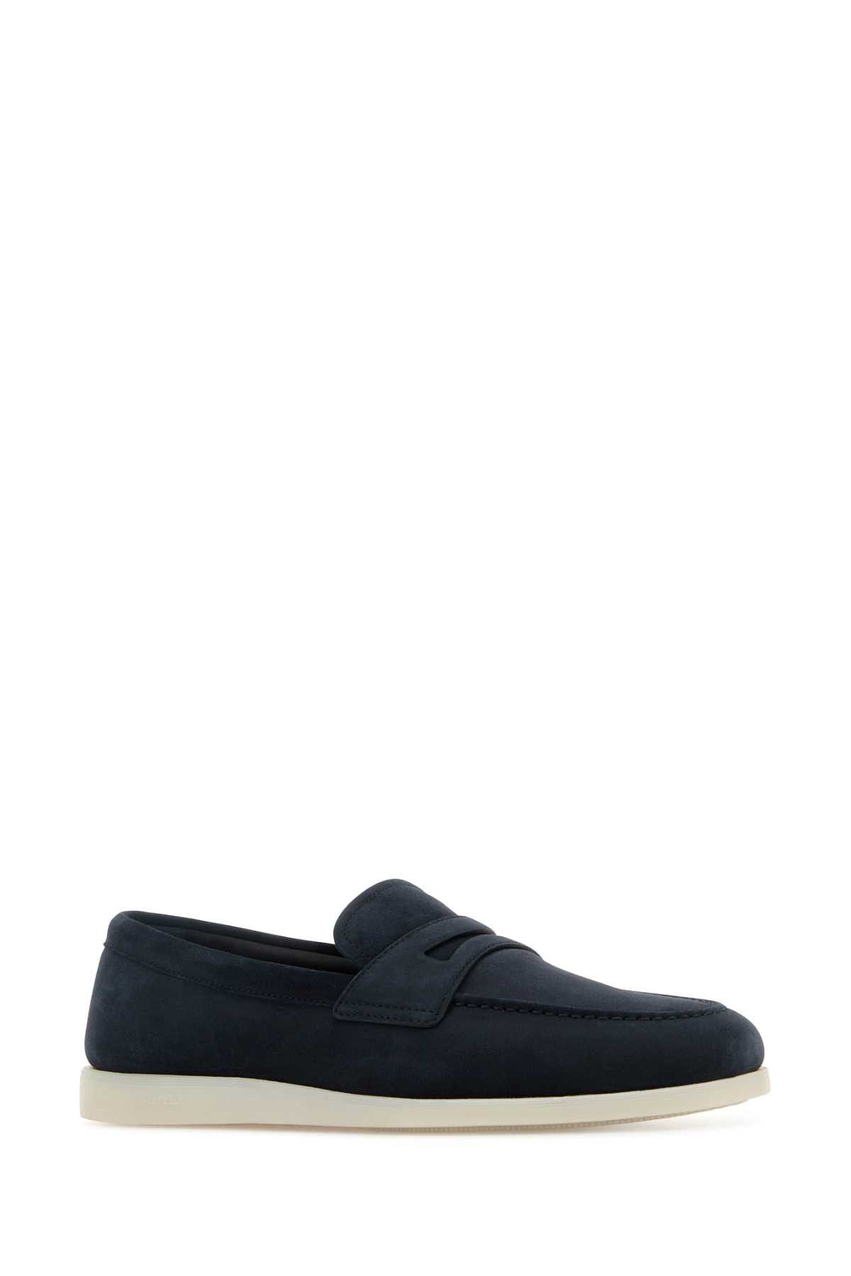 Church's Navy Blue Suede Loafers Size US 10 / EU 43 - 2 Thumbnail