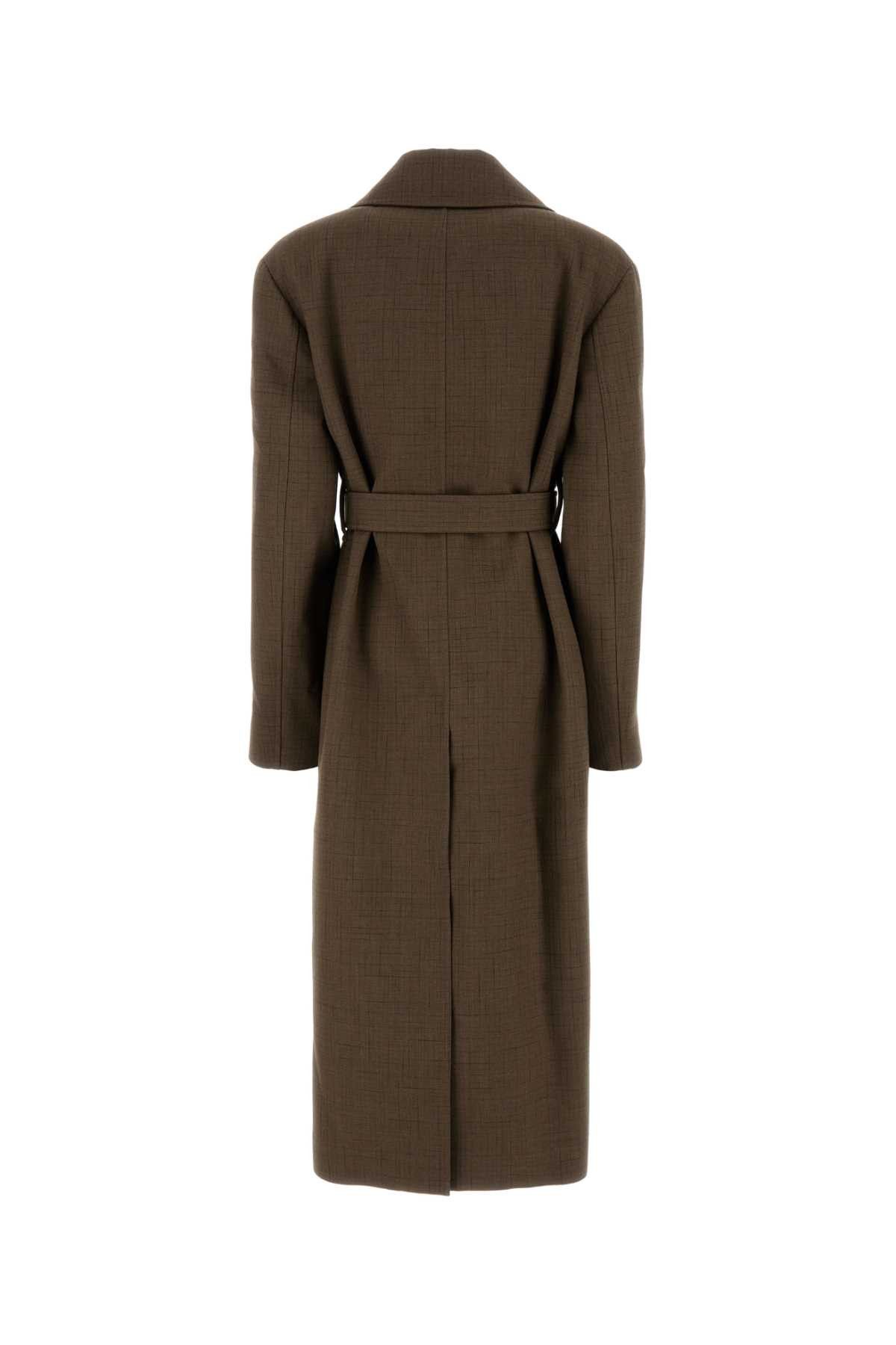 Jil Sander Embroidered Wool Blend Coat Size S / US 4 / IT 40 - 2 Thumbnail