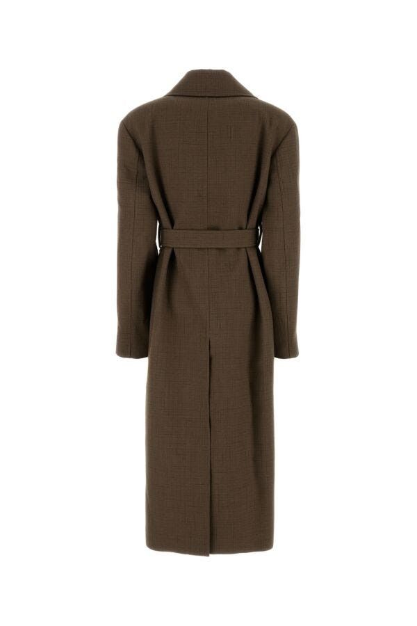 Jil Sander Embroidered Wool Blend Coat Size S / US 4 / IT 40 - 4 Thumbnail