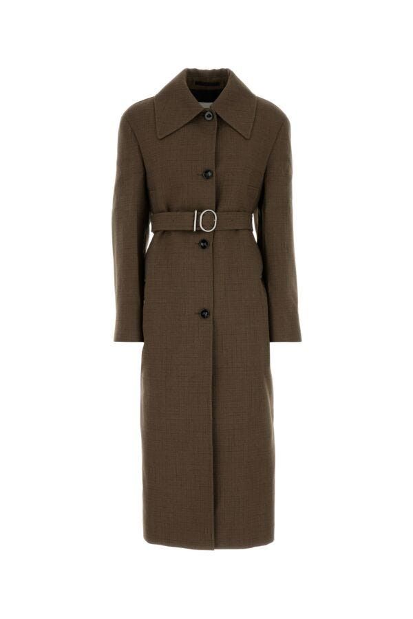 Jil Sander Embroidered Wool Blend Coat Size S / US 4 / IT 40 - 3 Thumbnail