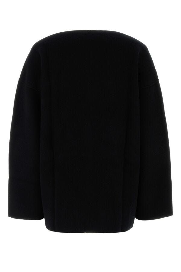 Jil Sander Black Wool Blend Oversize Sweater Size M / US 6-8 / IT 42-44 - 4 Thumbnail
