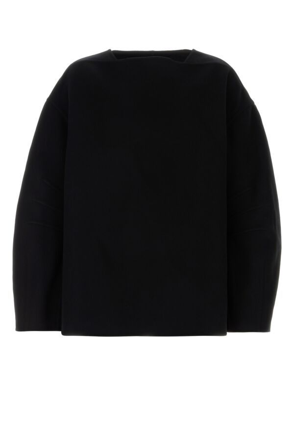 Jil Sander Black Wool Oversize Sweater Size US S / EU 44-46 / 1 - 3 Thumbnail