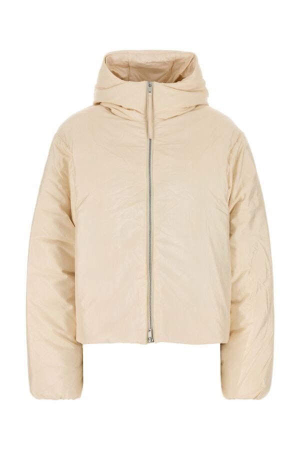 Jil Sander Cream Nylon Blend Down Jacket Size S / US 4 / IT 40 - 3 Thumbnail