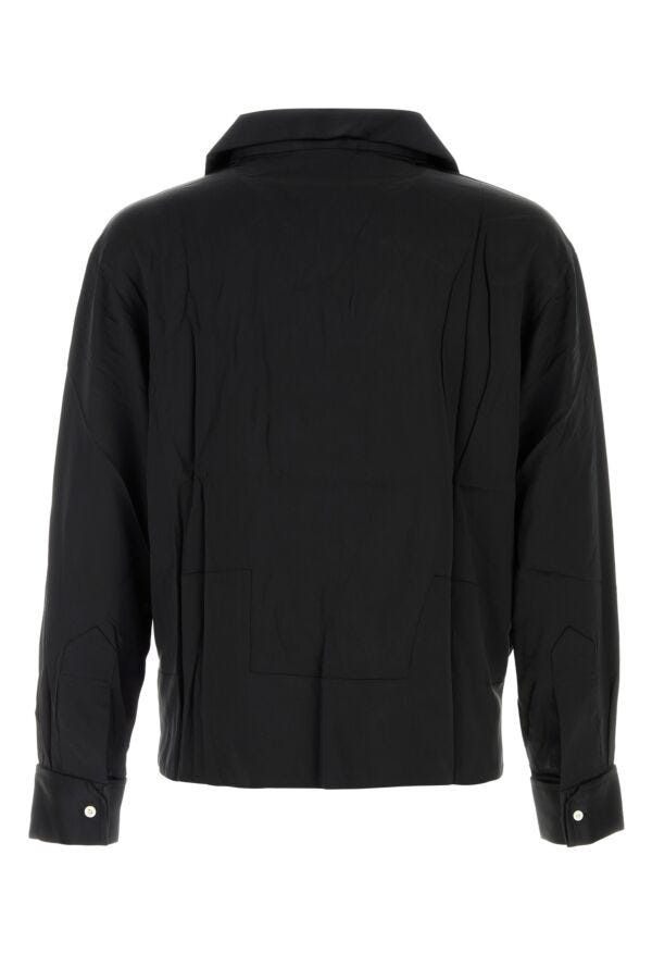 Bode Black Satin Maze Blouse Size US XL / EU 56 / 4 - 4 Thumbnail