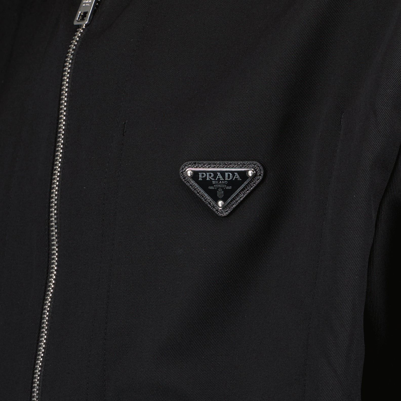 Prada Black Zip -up Jacket Size US M / EU 48-50 / 2 - 3 Thumbnail