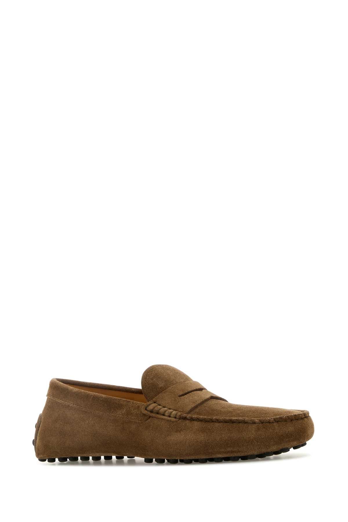 Tod's Brown Suede Loafers Size US 7 / EU 40 - 2 Thumbnail