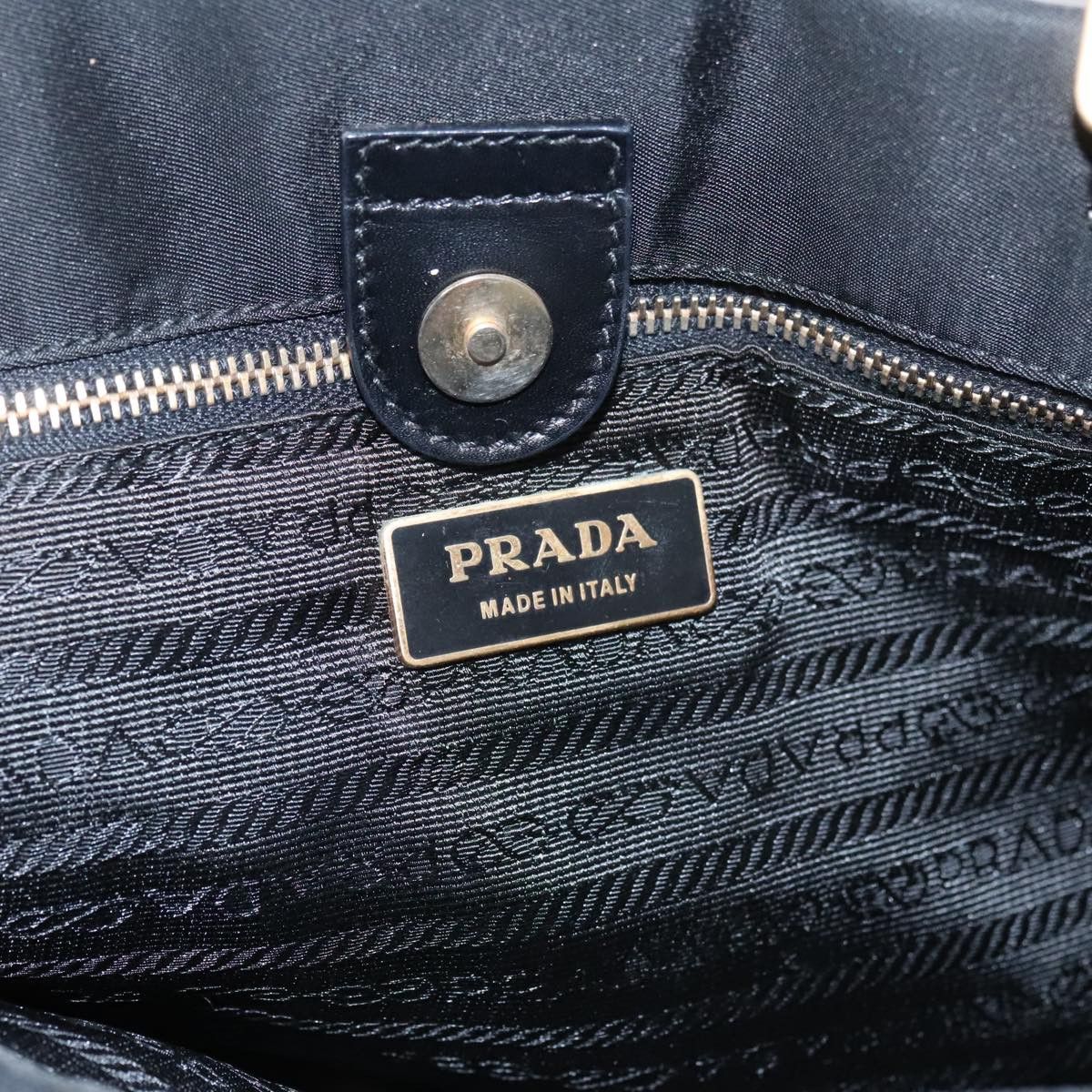 Prada Re-Nylon Black Synthetic Tote Bag (Pre-Owned) Size ONE SIZE - 14 Thumbnail